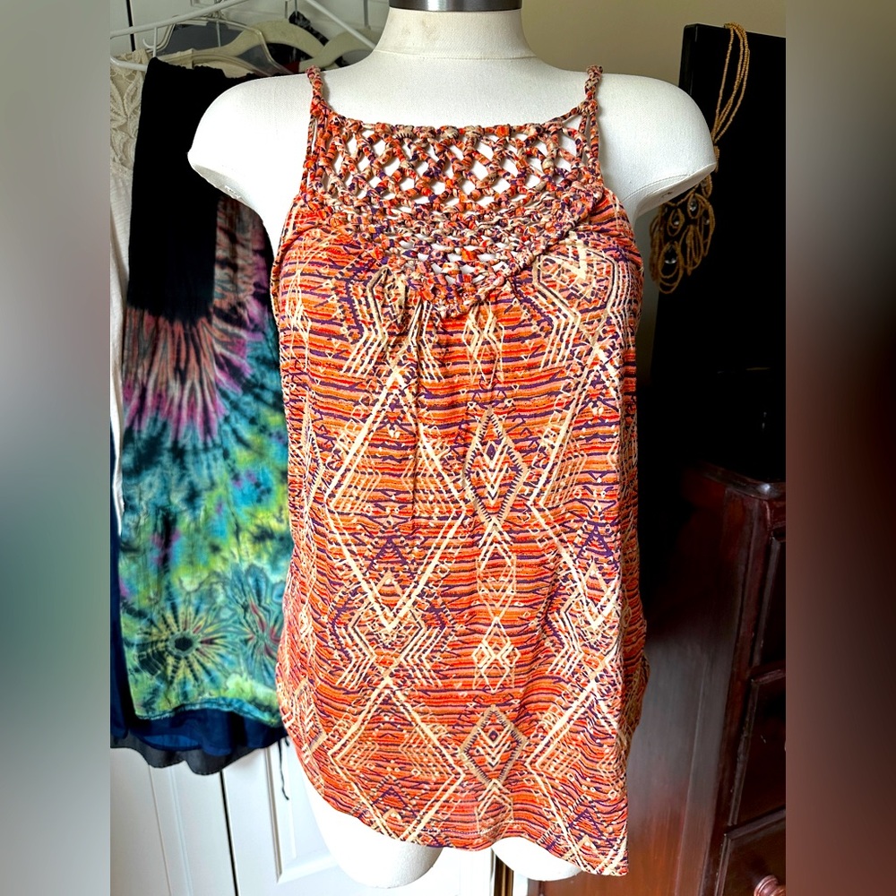 Lucky Brand Spring/Summer Top, made in India, Like New, size Medium.